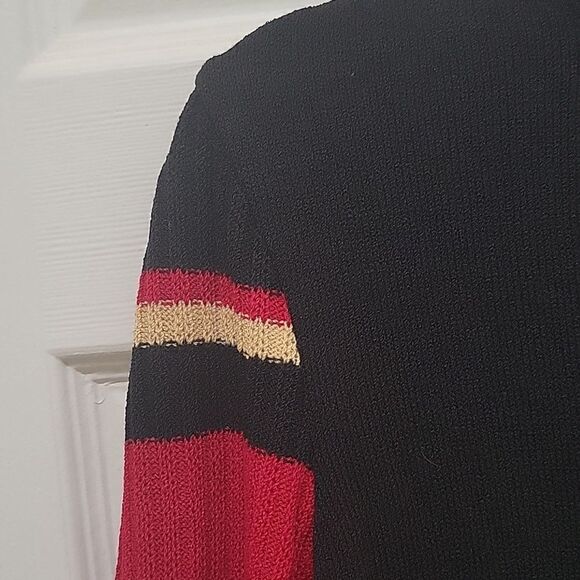 St John Sport Knit Mock Neck Sweater Marie Gray (SZ P) - Picture 3 of 12